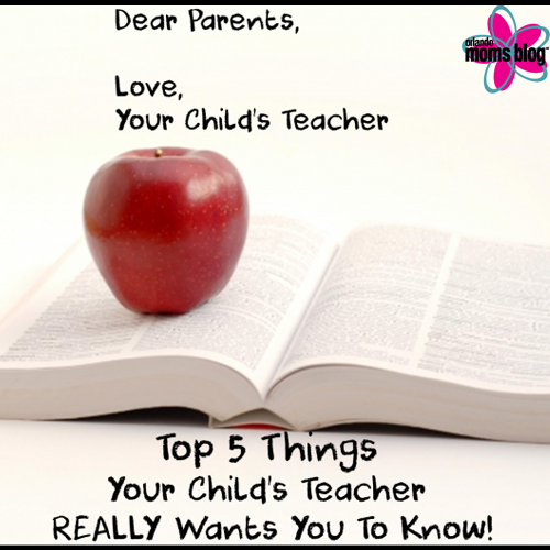 Top 5 things your child's teacher REALLY wants you to know