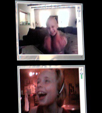 Alex and Ellie on Skype!