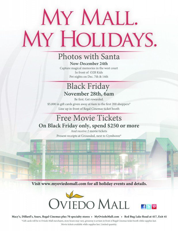 HOLIDAY EVENTS AT OVIEDO MALL