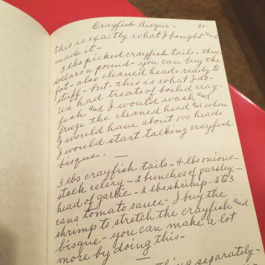 A journal written by my grandmother