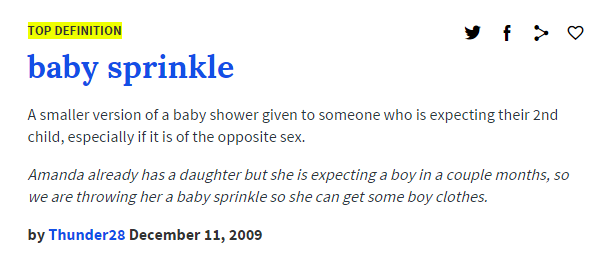 baby sprinkle