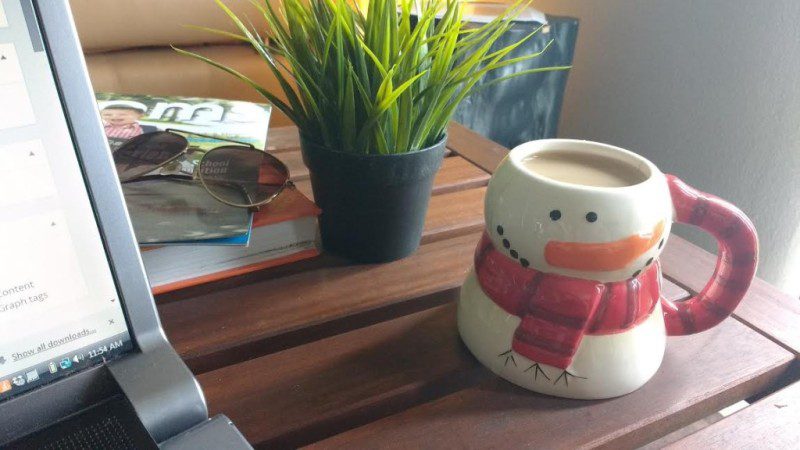 snowman mug