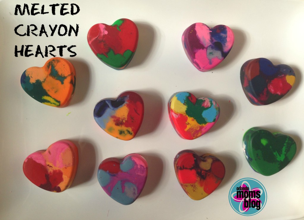 Melted Crayon Hearts – The Pinterested Parent