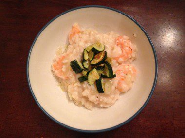 Shrimp & Lemon Risotto with Roasted Zucchini & Parmesan from HelloFresh