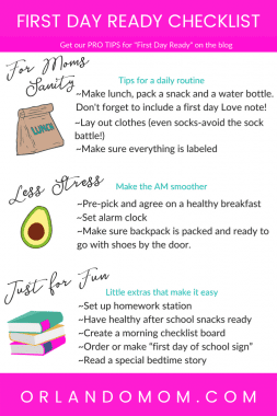 first day ready checklist 