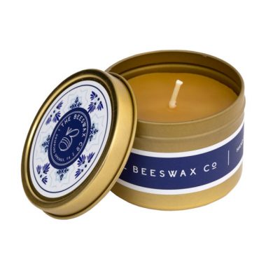 Beeswax + Co tin candle