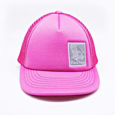 Posted pink hat
