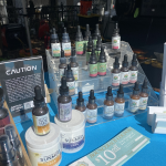 CBD products at the plant-based market