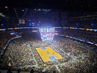 Wide crowd view at the Amway Center during an Orlando Magic NBA Game 2022