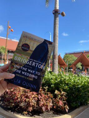 I read "On the Way to the Wedding" at the pool at the Polynesian Village resort and finished it on an airplane to Barbados.