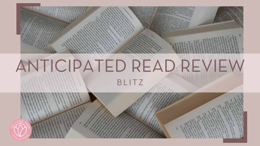 Gulfer Ergin via unsplash photo of books open with words 'anticipated read review Blitz' over top